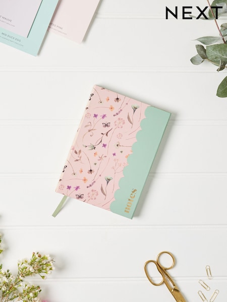A5 Floral Butterfly Lined Notebook (AH7097) | BGN 20