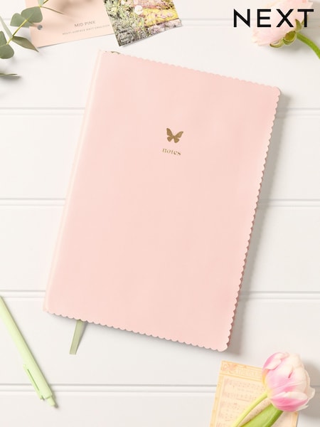 Pink Butterfly Lined Notebook (AH7099) | €12