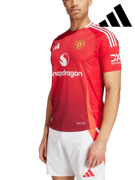 adidas Red Manchester United Home Authentic Shirt 2024-25 (AH7133) | R$ 1,085