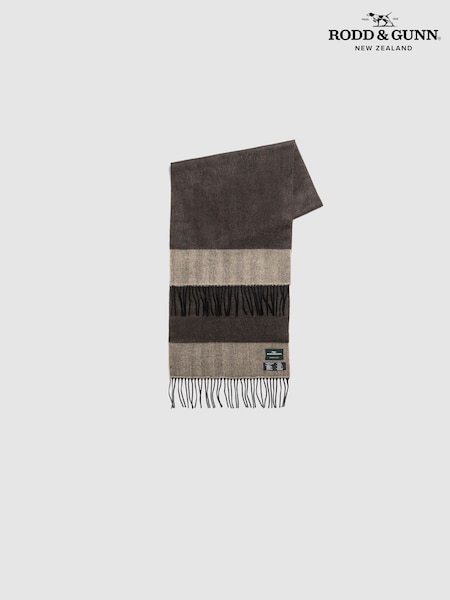 Brown - Regular Rodd & Gunn Darlington Scarf