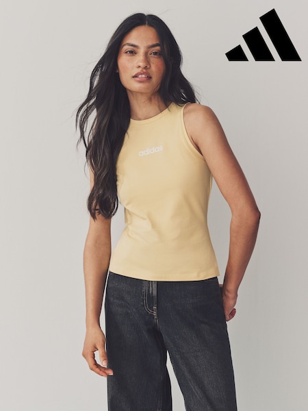 adidas Yellow Linear Tank Top (AH8072) | R$ 150