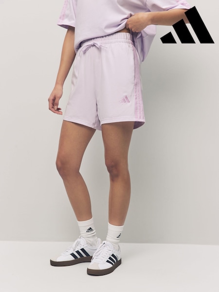 adidas Purple 3 Stripe Shorts (AH8076) | R$ 225