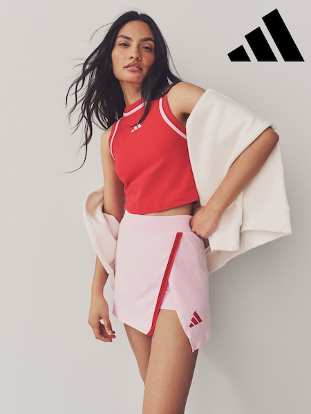 ורוד - Adidas Colourblock Skirts (AH8102) | ‏166‏₪