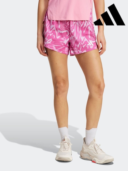 adidas Purple Train Essential Minimal All Over Print Shorts (AH8120) | R$ 225
