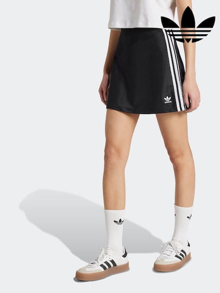 Negro - adidas originals 3 Stripe Mini Skirt (AH8138) | 54 €
