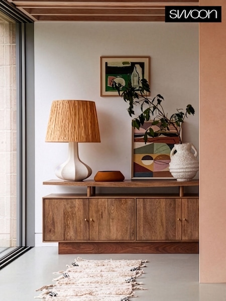 Swoon Lofta Mango Wood 4 Door Sideboard