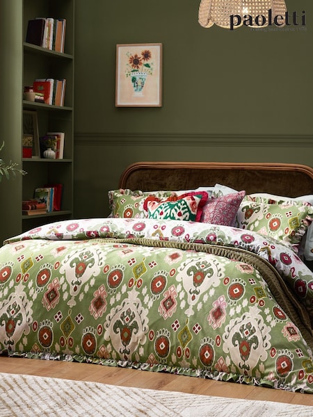 Paoletti 1973 Dawson Ikat Ruffle Duvet Cover Set (AH8186) | €41 - €72