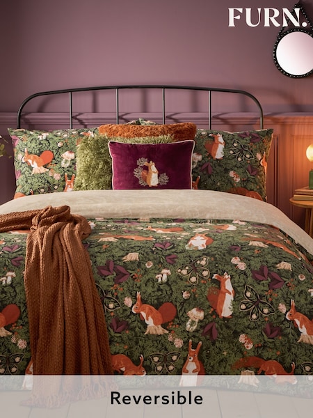 Furn Multicolour Pineberry Forest Reversible Duvet Cover Set (AH8189) | €27 - €52