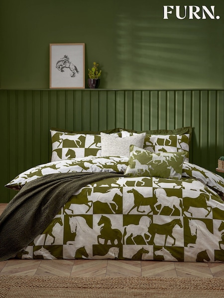 Furn Olive Herve Wild Horse Duvet Cover Set (AH8197) | €26 - €49