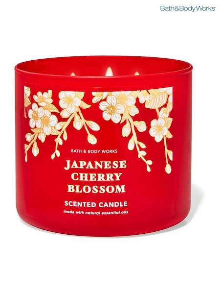 Bath & Body Works Japanese Cherry Blossom 3-Wick Candle 14.5 oz / 411 g (AH8582) | €27.50