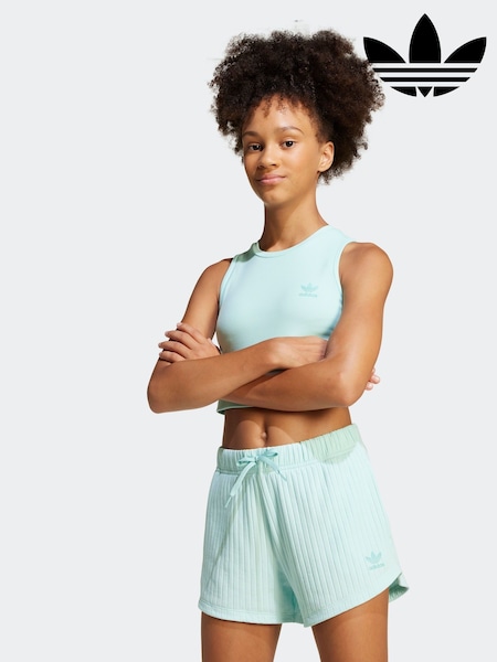 Зеленый - adidas originals Ribbed Crop Vest (AH9212) | €17