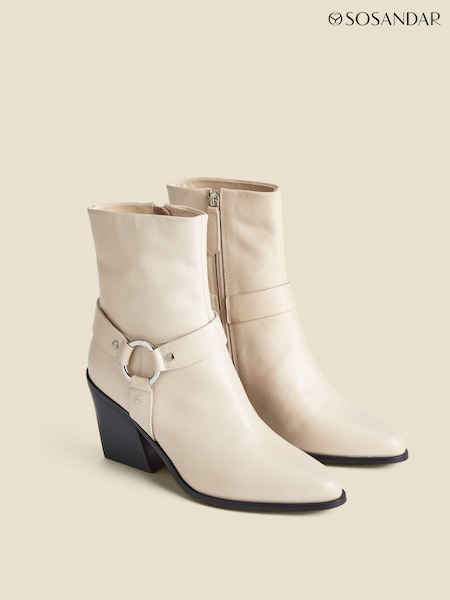 Sosandar Western Style Leather Boots (AH9290) | 886 LEI