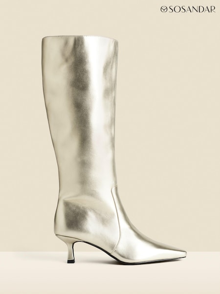 Sosandar Knee High Low Heel Boots (AH9295) | €219