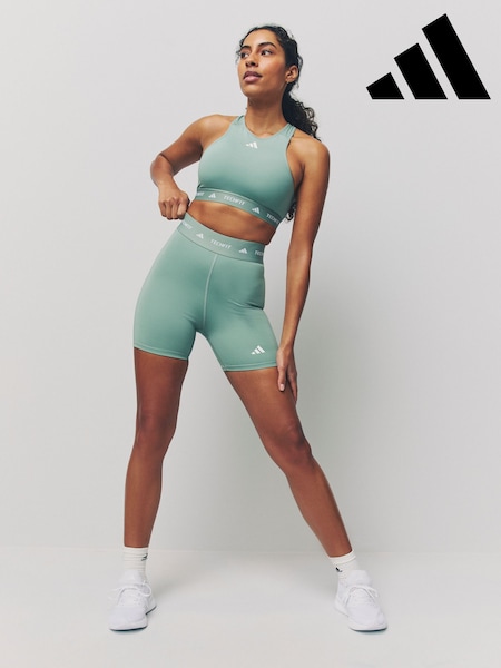Grün - Adidas Techfit 7/8 Shorts (AH9322) | 35 €