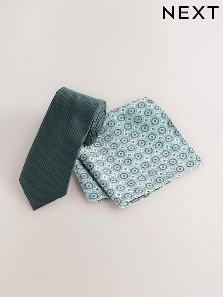 Forest Tie and Pocket Square Set (AH9513) | €17