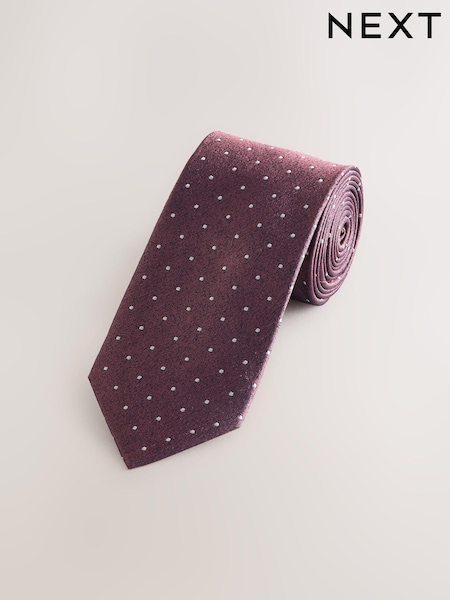 Punainen - Printed Silk Tie (AH9518) | €30