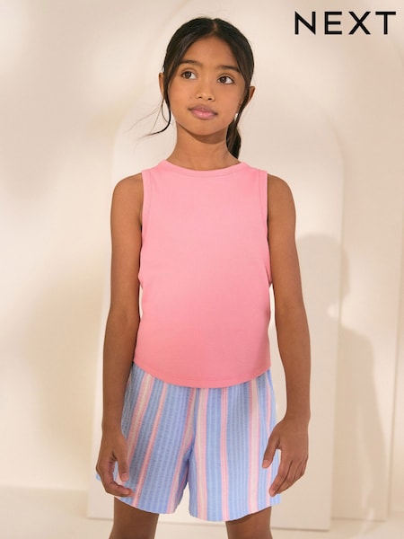 Pink Rib Vest (3-16yrs) (AH9534) | 124 UAH - 247 UAH
