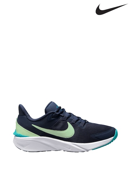 Nike Navy Blue Volt Youth Star Runner 4 Trainers (AH9569) | €55