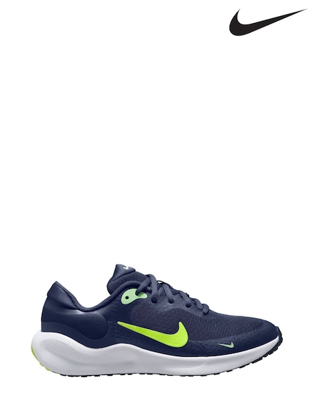 Nike Navy Blue Volt Youth Revolution 7 Trainers (AH9612) | €58