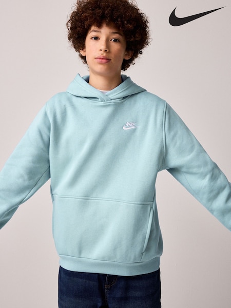 Nike Glacier Blue Club Fleece Pullover Hoodie (AH9629) | €48