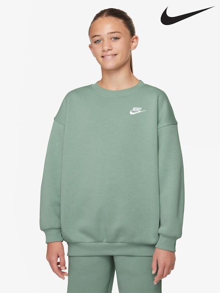 Nike Steam Green Oversized Club Fleece Sweatshirt (AH9645) | €42