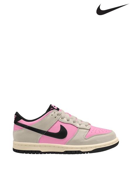 Nike Pink Rise and Natural Youth Dunk Low Trainers (AH9653) | €93