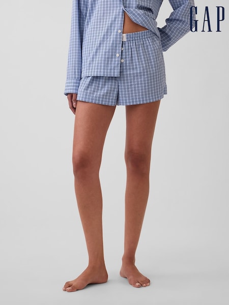 Blau - Gap Poplin Pyjamas Boxer Shorts