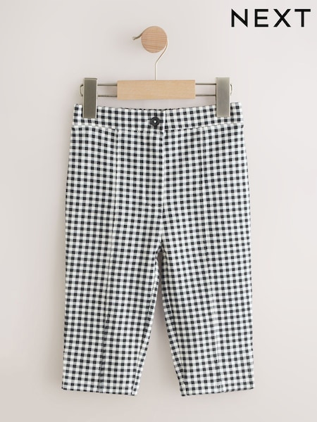 משבצות בצבע שחור/לבן - Capri Cropped Leggings (3-16yrs) (AH9740) | ‏42‏₪ - ‏63‏₪