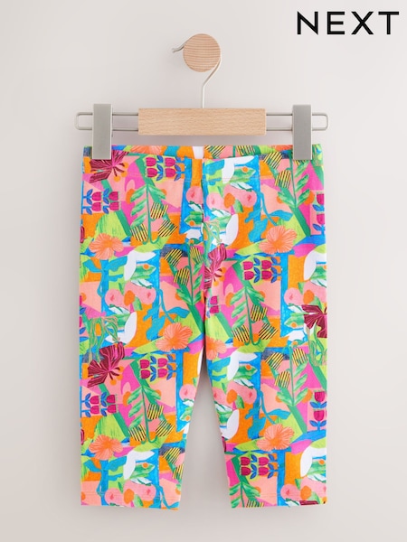 Tropical Pink 1 Pack Cropped Leggings (3-16yrs) (AH9750) | AED20 - AED30