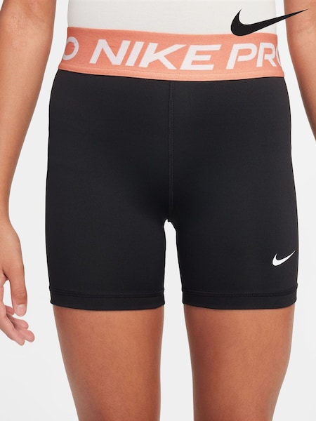 Nike BlackApricot Orange 3 Inch Dri-FIT Pro Shorts (AH9795) | €25