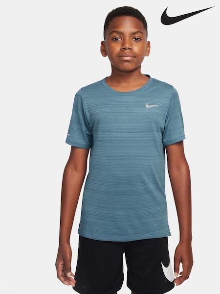 Nike Smokey Blue Dri-FIT Miler Training Top (AH9804) | €30