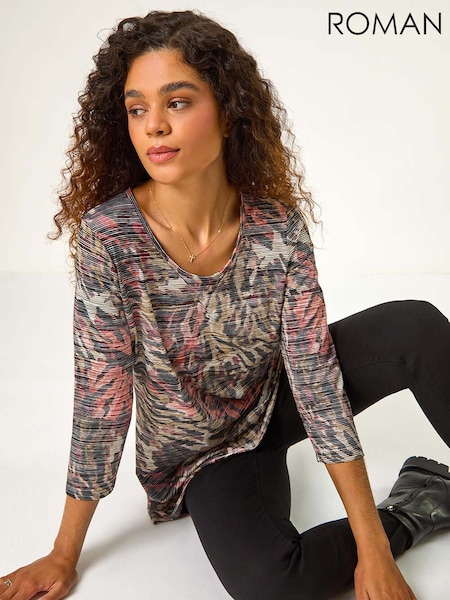 Roman Animal Print Stretch Tunic (AH9822) | 50 €