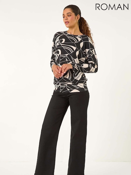 Roman Banded Geometric Stretch Top (AH9847) | €46