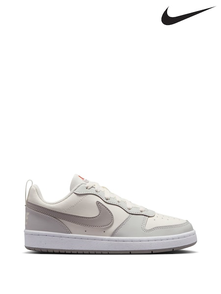 Nike Off White Grey Youth Court Borough Low Recraft Trainers (AH9909) | €63