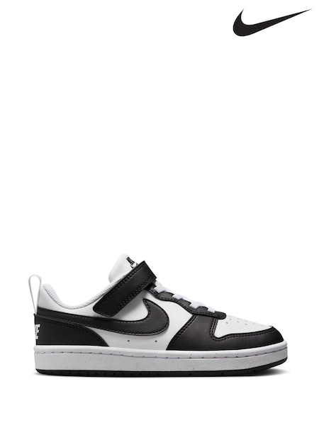 Nike Black/White Junior Court Borough Low Recraft Trainers (AH9923) | €54