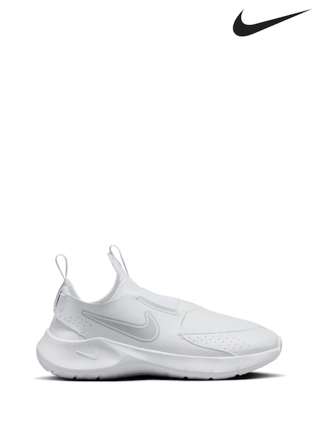Nike White Youth Flex Runner 3 Trainers (AH9960) | €54