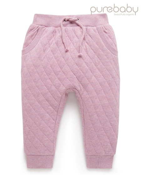 Roz - Pantaloni de sport matlasate Purebaby (AH9977) | 91 LEI