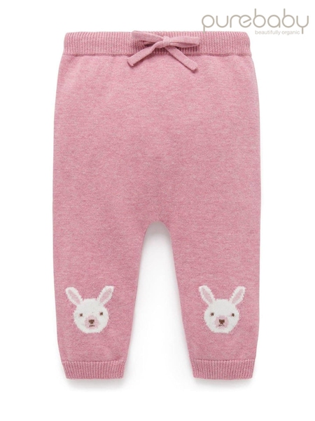 Purebaby Pink Animal Print Cozy Leggings (AH9983) | AED64