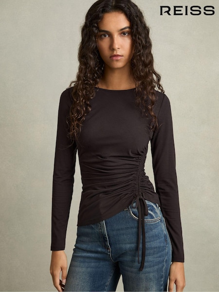 Reiss Riyo Jersey Ruched Top (AJ0092) | 135 €