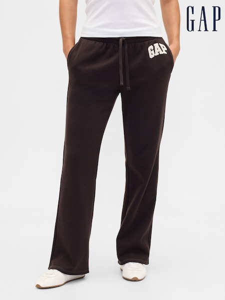 Brown - Gap Logo Straight Joggers