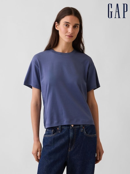 Blau - Gap Supima® Cotton Relaxed T-shirt