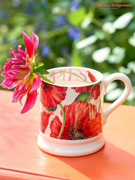 Emma Bridgewater Cream Red Poppy 1/2 Pint Mug (AJ0200) | €33