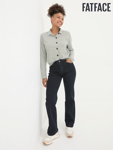 FatFace Elise Dark Blue Wide Leg Jeans (AJ0232) | €78