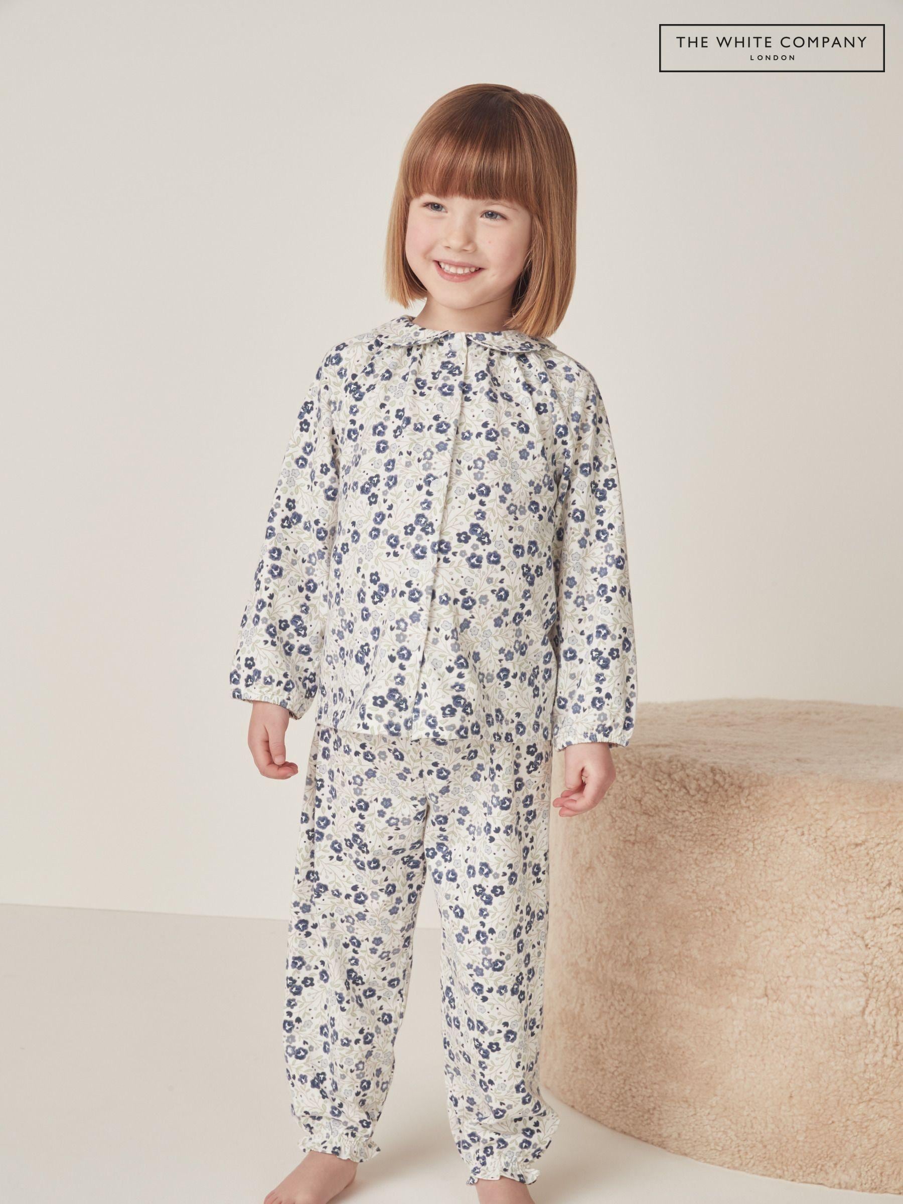 White company pyjamas girl online