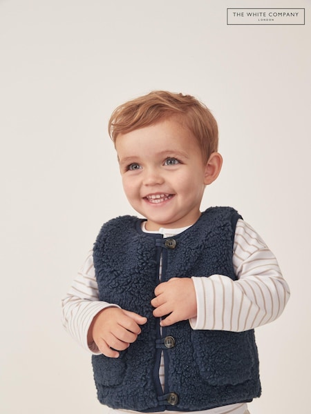 Blue Fleece Gilet (AJ0332) | ₪201