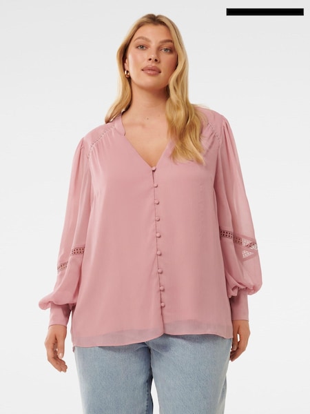 Forever New Hadleigh Curve Lace Trim Blouse (AJ0359) | 39 €