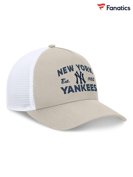 Fanatics MLB New York Yankees Structured Curve Frame Adjustable Snapback 100% Cotton Brown Hat (AJ0396) | 35 €