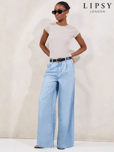 Lipsy Light Weight Tailored Wide Leg Jeans (AJ0444) | €66