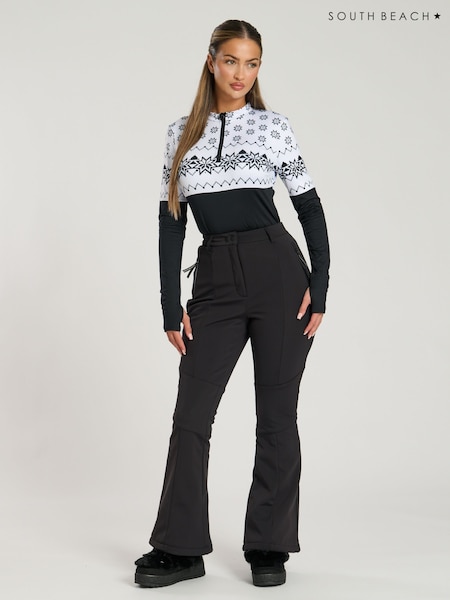 South Beach Black Ski Flared Trousers (AJ0595) | €143