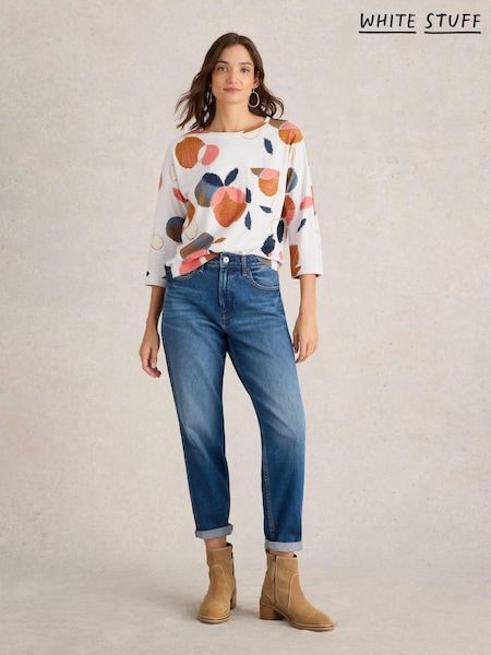 White Stuff 100% Cotton Demi Dolman Top (AJ0613) | 26 €